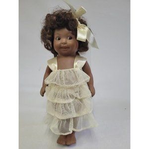 Vintage JEANNIE DI MAURO  DOLL. Signed. African American. Pre-owned